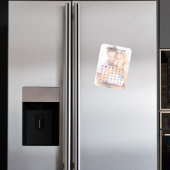 Eenvoudige 5-rij kalender foto bespaart de datum b magneet