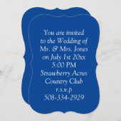 Eenvoudige 5x7 bruiloft uitnodiging (Voorkant / Achterkant)