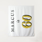 Eenvoudige 60e verjaardag van de Leeftijd van de N Wandkleed (Voorkant)