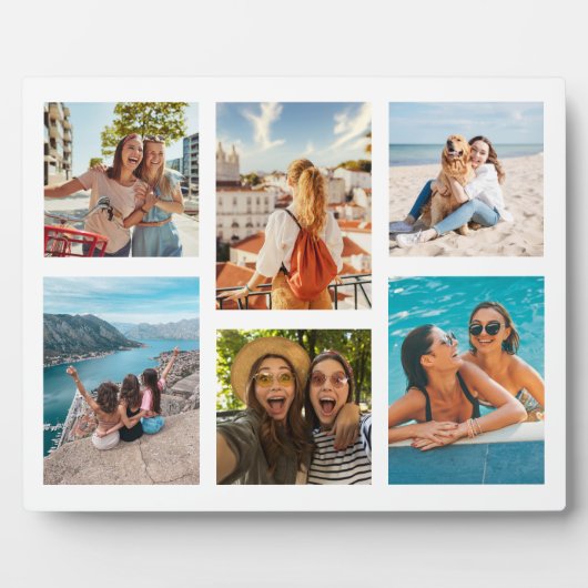 Eenvoudige 6 fotocollage fotoplaat (Voorkant)