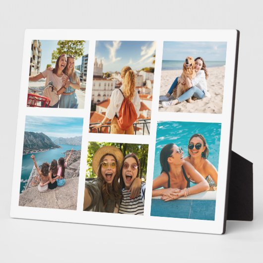 Eenvoudige 6 fotocollage fotoplaat (Zijkant)