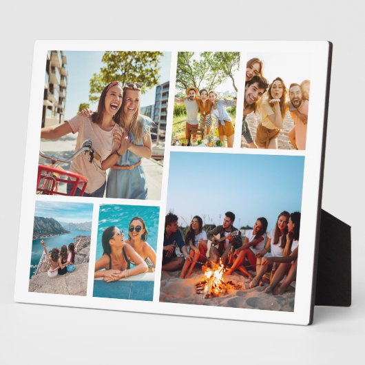 Eenvoudige 6 fotocollage fotoplaat (Zijkant)