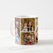 Eenvoudige 6 fotocollage koffiemok (Voorkant links)