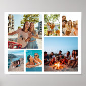 Eenvoudige 6 fotocollage poster (Voorkant)