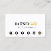 Eenvoudige 6-punts klantenlogo klantenkaartje (Voorkant)