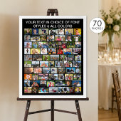 Eenvoudige 70 Foto Collage Aangepast Gepersonalise Poster