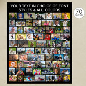 Eenvoudige 70 Foto Collage Aangepast Gepersonalise Poster