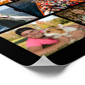Eenvoudige 70 Foto Collage Op Maat Gepersonaliseer Poster (Hoek)