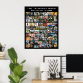 Eenvoudige 70 Foto Collage Op Maat Gepersonaliseer Poster (Thuiskantoor)