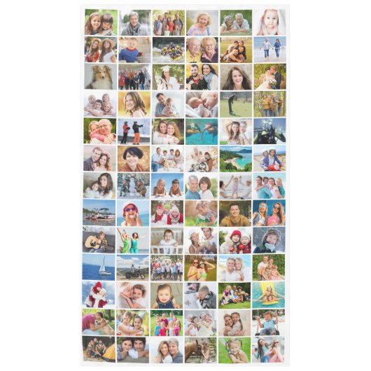 Eenvoudige 78 fotocollage tablet tafelkleed (Voorkant)