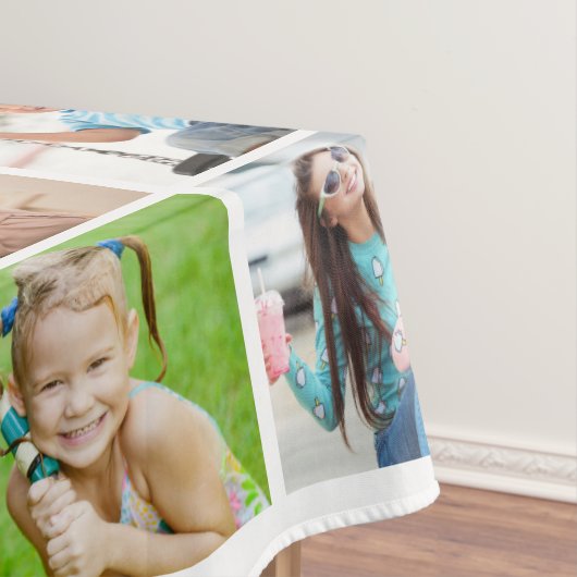 Eenvoudige 78 fotocollage tablet tafelkleed (Voorbeeld)