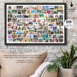 Eenvoudige 99 fotocollage aangepaste kleur poster<br><div class="desc">Creëer Uw eigen foto collage poster print met deze eenvoudig te uploaden sjabloon voor 99 afbeeldingen in verschillende vormen van vierkanten en rechthoeken om een verscheidenheid aan foto onderwerpen. Kies uw achtergrondkleur in EDIT (getoond in wit). Het tonen van fotoherinneringen is een geweldige manier om een speciale gelegenheid of gebeurtenis...</div>