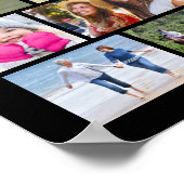 Eenvoudige 99 fotocollage aangepaste kleur poster (Hoek)