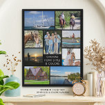 Eenvoudige 9 Aangepaste kleurenfoto's op maat Imitatie Canvas Print<br><div class="desc">Creëer Een gepersonaliseerde, aangepaste kleur multi-photo faux canvas print met behulp van deze eenvoudig te uploaden foto collage sjabloon met 9 afbeeldingen in verschillende vormen en maten. Personaliseer met uw aangepaste tekst in uw keuze van letterstijlen en achtergrondkleur (zwart weergegeven). Eenvoudig om uw afbeelding te versieren met herinneringen, uw familie,...</div>