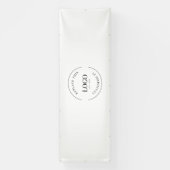 Eenvoudige aanduiding van het merk 'Custom Logo ba Spandoek (Verticaal)