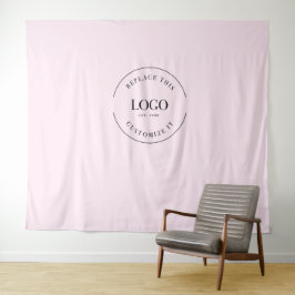 Eenvoudige aanduiding van het merk 'Custom Logo ba Wandkleed