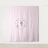 Eenvoudige aanduiding van het merk 'Custom Logo ba Wandkleed (Voorkant)