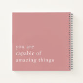 Eenvoudige Aangepast 2 Motivatie Citaat Stustel Ro Notitieboek (Achterkant)