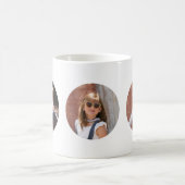 Eenvoudige aangepaste 3 foto rond koffiemok (Center)