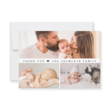 Eenvoudige Aangepaste 3 Foto's Collage Baby shower