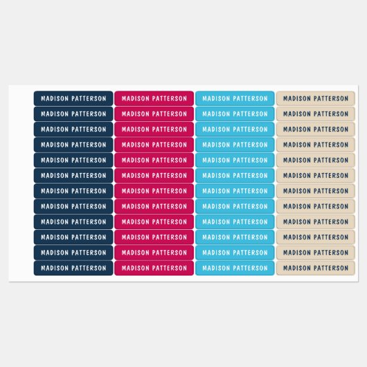 Eenvoudige aangepaste, aangepaste, aangepaste, per labels (Vel)