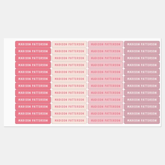 Eenvoudige aangepaste, aangepaste, aangepaste, per labels (Vel)