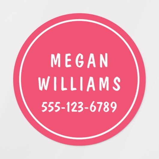 Eenvoudige aangepaste, aangepaste, aangepaste, per labels (Design 2)