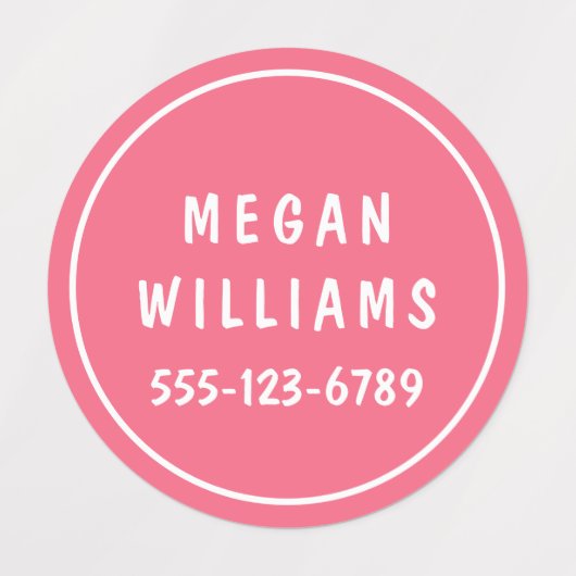 Eenvoudige aangepaste, aangepaste, aangepaste, per labels (Design 1)