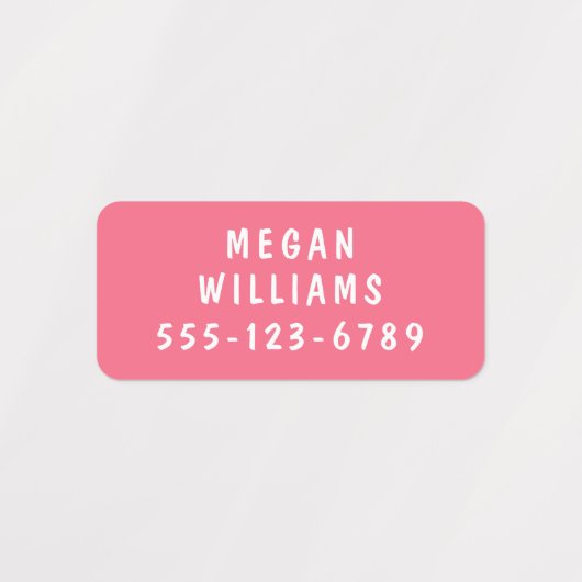 Eenvoudige aangepaste, aangepaste, aangepaste, per labels (Design 1)