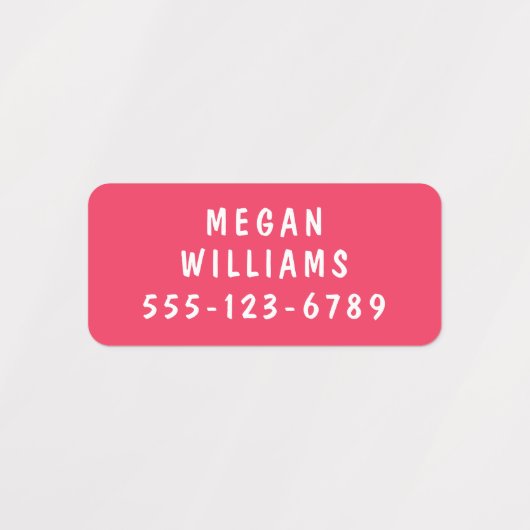 Eenvoudige aangepaste, aangepaste, aangepaste, per labels (Design 2)