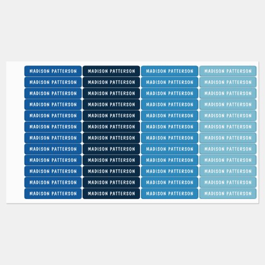 Eenvoudige aangepaste, aangepaste, aangepaste, per labels (Vel)