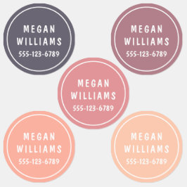 Eenvoudige aangepaste, aangepaste, aangepaste, per labels