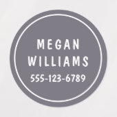 Eenvoudige aangepaste, aangepaste, aangepaste, per labels (Design 1)