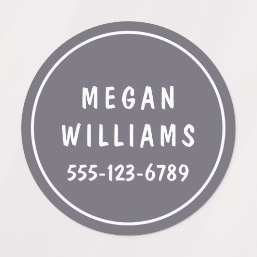 Eenvoudige aangepaste, aangepaste, aangepaste, per labels (Design 1)