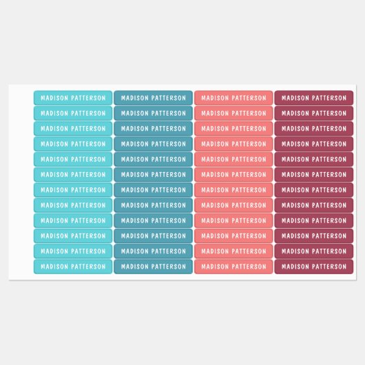 Eenvoudige aangepaste, aangepaste, aangepaste, per labels (Vel)