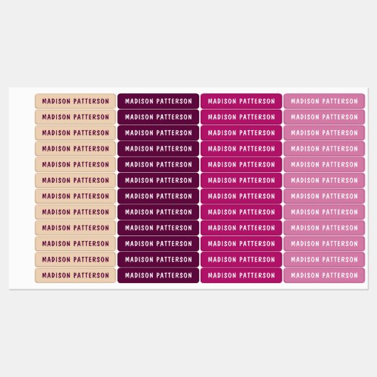 Eenvoudige aangepaste, aangepaste, aangepaste, per labels (Vel)