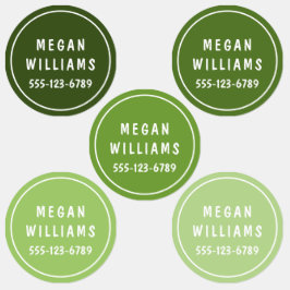 Eenvoudige aangepaste, aangepaste, aangepaste, per labels