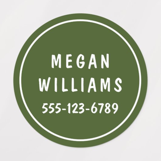 Eenvoudige aangepaste, aangepaste, aangepaste, per labels (Design 1)