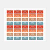 Eenvoudige aangepaste, aangepaste, aangepaste, per labels (Vel)