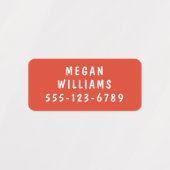 Eenvoudige aangepaste, aangepaste, aangepaste, per labels (Design 1)