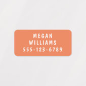 Eenvoudige aangepaste, aangepaste, aangepaste, per labels (Design 2)