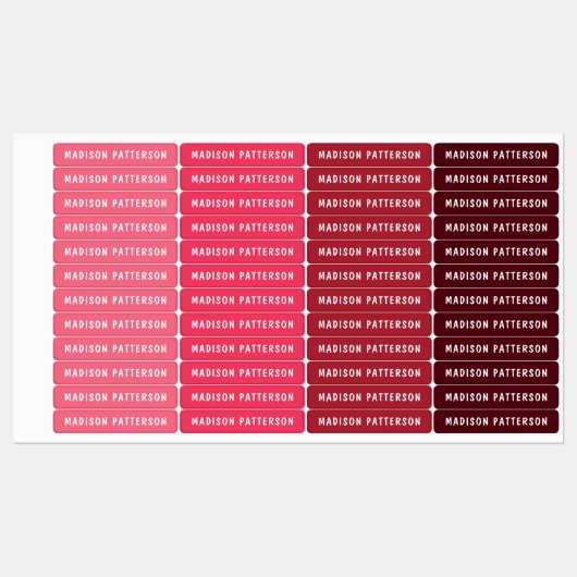 Eenvoudige aangepaste, aangepaste, aangepaste, per labels (Vel)