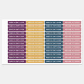 Eenvoudige aangepaste, aangepaste, aangepaste, per labels (Vel)