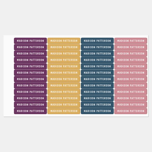 Eenvoudige aangepaste, aangepaste, aangepaste, per labels (Vel)