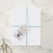eenvoudige aangepaste barcode voeg uw tekst websit cadeaulabel (Met Touw)