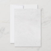 Eenvoudige Aangepaste Begrafenis en Sympathie Dank Bedankkaart (Achterkant)