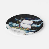 Eenvoudige aangepaste bibliotheek verhalenboek Ver Papieren Bordje (Gekanteld)