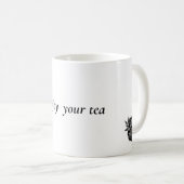 Eenvoudige aangepaste bloemtekst koffiemok (Voorkant rechts)