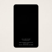 Eenvoudige aangepaste Business Logo Earring Displa Visitekaartje (Achterkant)