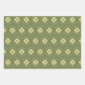 Eenvoudige aangepaste Celtic Cross-minimalist Groe Inpakpapier Vel (Voorkant)